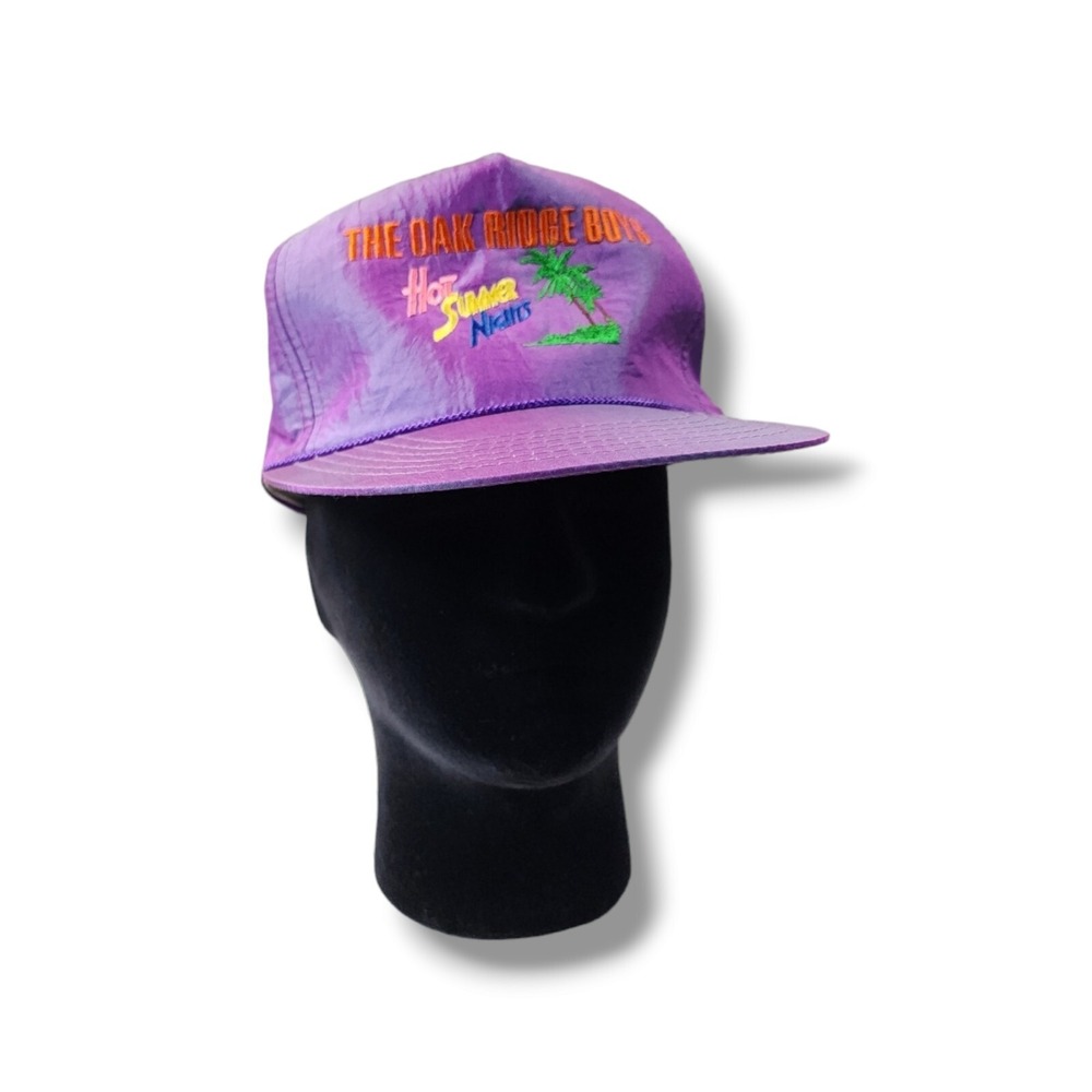 Vintage The Oak Ridge Boys Hot Summer Nights‎ Embroidered Nylon Snapback Hat